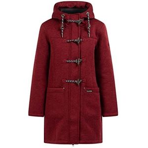 Schmuddelwedda Gebreide fleece duffeljas dames 34323540, Donkerrood gemêleerd, L