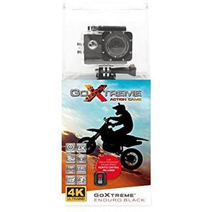 GoXtreme Enduro Black Action Camera (4K, Real 2, 7K @30fps, Full HD tot 60fps, incl. afstandsbediening, 2"/5cm display, wifi) zwart