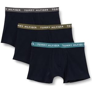 Tommy Hilfiger Boxer Shorts voor heren, Mat groen/leger groen/donkere as, S