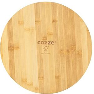 Cozze® pizzasnijplank Ø350 x 12 mm bamboehout