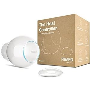 Fibaro The Heat Controller Starter Pack/Z-Wave Plus Verwarmingsthermostaat, Warmteregelaar Met Temperatuursensor, FGT-PACK, Wit, 38 x 12 mm