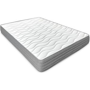 Duérmete Online - Matras 180 x 190 cm, visco-elastisch, EVO met winter-/zomerzijde, ergonomisch, optimaal comfort en hardheid, hygiënisch en ademend, dikte 20 cm