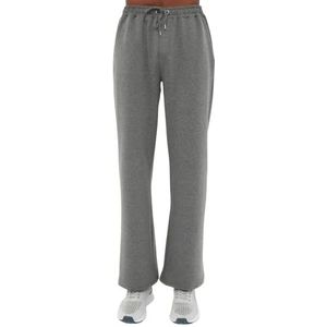Trendyol Mannelijke Basic Normale Taille Rechte Peen Relaxed Joggingbroek, Antraciet, S