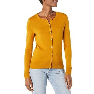 Amazon Essentials Women's Lichtgewicht vest met ronde hals (verkrijgbaar in grote maten), Tabakbruin, XS