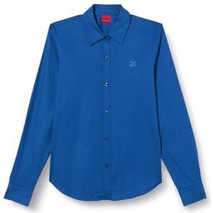 HUGO Dames The Essential Shirt Blouse, Medium Blue420, 44