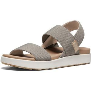 KEEN Dames Elle Backstrap Wedge Sandaal, Gestroomde berk, 35.5 EU