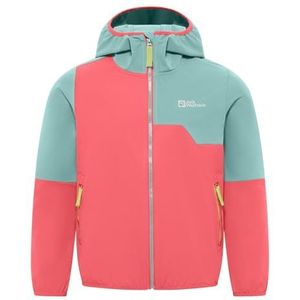 Jack Wolfskin Turbulence Hooded Jkt K Softshelljas - Kinderen - Reflecterende Details