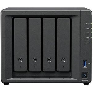 4Bay NAS met 2GbE-poorten, ideaal voor netwerkopslag en -beheer in privé- en zakelijke omgevingen.