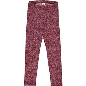 Müsli by Green Cotton Petit Blossom Leggings voor meisjes, casual broek, Fig/Boysenberry/Berry Red, 122 cm (Slank)