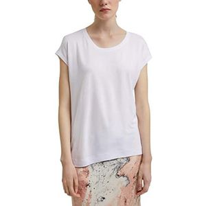 ESPRIT Collection 041eo1k310 T-shirt voor dames, 100/wit., S