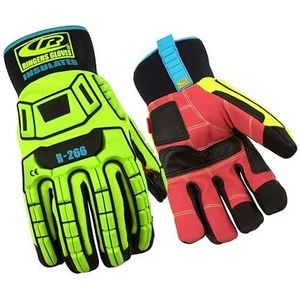 Ansell Ringers R266 Veiligheidswerkhandschoenen, Mechanische Bescherming, Maat 8 (M), Groen (5 Paar)