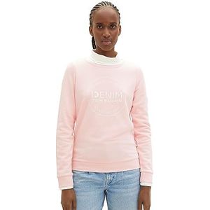 TOM TAILOR Denim Sweatshirt voor dames, 14557 - Light English Rose, XL