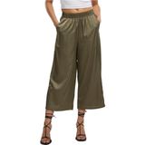 Urban Classics - Dames - Polyester Satijn - Paleolive - Brede Slip - 5XL