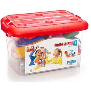 SMARTMAX - Build & Roll, Construction Set with Magnets and Tubes, 44 pieces, 3+ Years