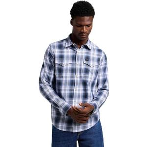 Clean Western Shirt, Drama Blue, M