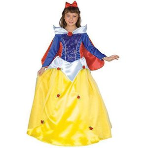 Ciao 18375.6-8 Prinses Sneeuwwitje Meisje Kostuum Jaren, Geel/Blauw/Rood, 6-8 jaar