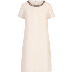 Mint & Mia Dames linnen casual jurk, zand, 38