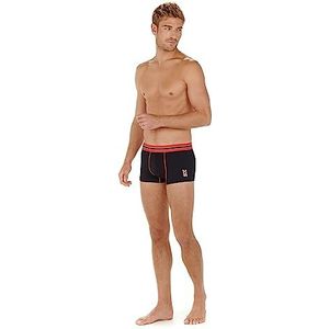 Hom Boxer Court Homrun Hispter Herenondergoed, Zwart, S