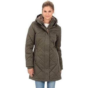 camel active Gewatteerde damesjas in vintage look, khaki, 36