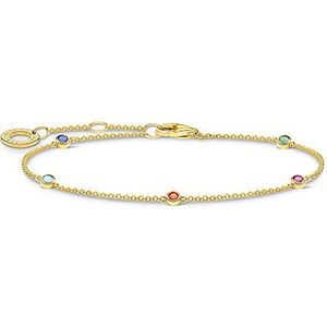 Thomas Sabo armband gekleurde stenen verguld zilver A1999-488-7-L19V