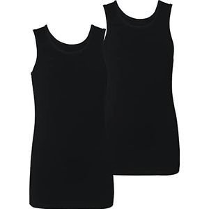NAME IT Jongens dubbelpak tanktop onderhemden, zwart (black), 146-152