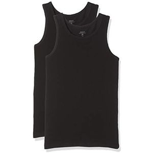 NAME IT Jongens dubbelpak tanktop onderhemden, zwart (black), 146-152