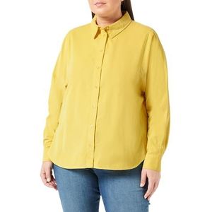 s.Oliver Cord Blouse voor dames, geel, maat 46, geel, 46