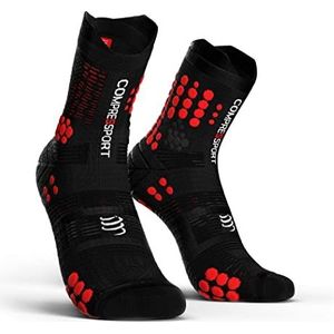 Compressport – Loopsokken – ""Pro Racing Socks V3 Trail"" – Trailrunning – Anti-blaren – Optimale ondersteuning, eersteklas comfort en vochtregulatie – hardlopen, triatlon en multi-activiteit