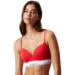 CALVIN KLEIN Dames PLUNGE PUSH UP, Rood, 46D, Rode Gesmolten, 30 EU