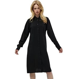 Peppercorn Dames Hayven Shirt Jurk 2, Zwart, XS