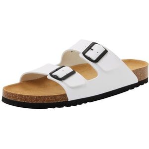 Scholl Julien herensandalen, wit/zwart, 41 EU, Wit Zwart, 41 EU