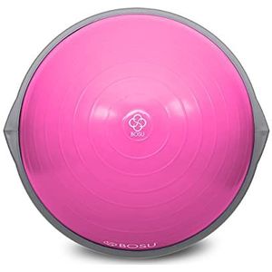 Bosu 72-10850 Home Gym Apparatuur De Originele Balance Trainer 65 cm Diameter, Roze en Grijs