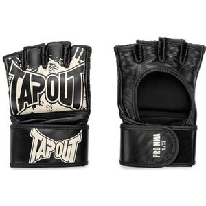 Tapout MMA Pro Fight handschoenen van leer (1 paar) PRO MMA, zwart/ecru, S, 960005