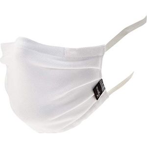 Trigema Unisex mond- en neusmasker (herbruikbaar) met elastiek in verpakking van 10 stuks 620.000 masker, wit, eenheidsmaat