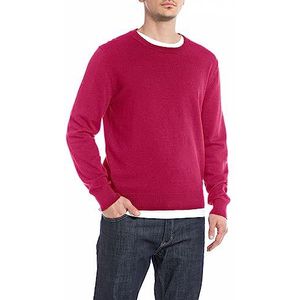 Replay Heren Uk2512 Trui, 698 Fuchsia, XL, 698, fuchsia, XL