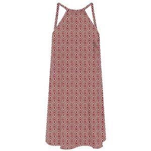 Onlnova Life Vis Lea Dress AOP, Karanda Red, L