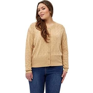 Peppercorn Dames Tana Short Cardigan Sweater, Warm zand., 44/Grote maat