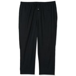 Amazon Essentials Men's Flanellen pyjamabroek (verkrijgbaar in grote en lange maten), Zwart, S
