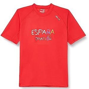 Joluvi S6415065 T-shirt, volwassenen, uniseks, rood, standaard