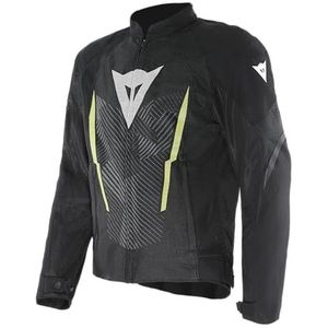 DAINESE Herosphere Air Tex Motorjas van stof, geventileerd en voor de zomer, zwart/wit/geel, maat 58