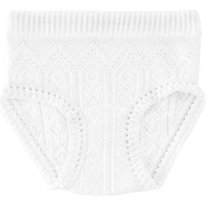 BABIDU Meisjesslip van 100% katoen, zacht en ademend, comfortabel ondergoed voor meisjes en jongeren van 0 tot 16 jaar, ondergoed voor meisjes, slip van parelstof, klassiek en elegant, Wit, 10 Jaar