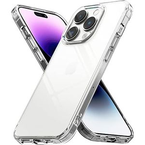 Ringke Fusion Compatibel met iPhone 14 Pro Max (6.7'') Case, Transparant Schokbestendig Bumper Hoesje - Clear