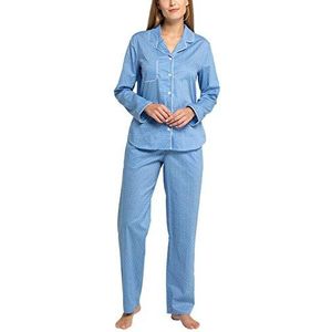 Seidensticker Lange pyjamaset voor dames, lichtblauw, 36