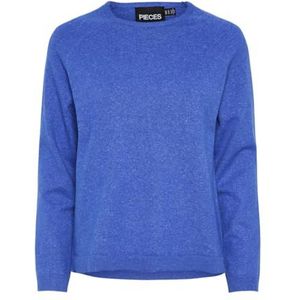 PIECES Dames Pcbree Ls O-Neck Knit Noos Bc Pullover, Surf The Web/Detail: melange, XS