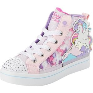 Skechers Twinkle Toes Sneakers voor meisjes, Roze Synthetische Multi Trim, 33.5 EU