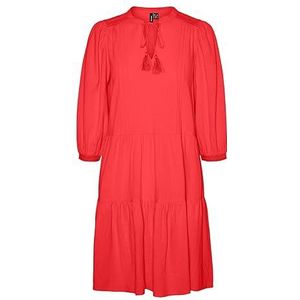 VERO MODA VMPRETTY 3/4 Tunic WVN GA NOOS, cayenne, M