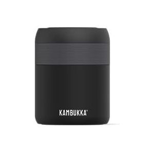 KAMBUKKA geïsoleerde lunchbox (600ml) - warm en koud - speciaal deksel om de druk in de lunchbox te verminderen - model ""BORA Matte Black