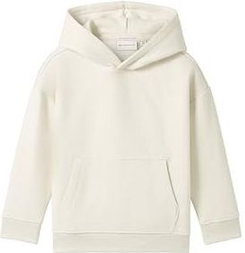 TOM TAILOR - 1044357 - Oversized Kinderhoodie - Grijs Wit - Met Print Op De Rug