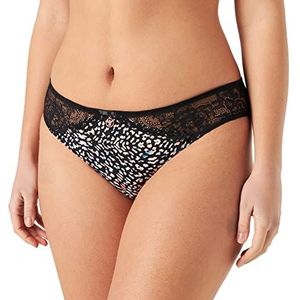 Emporio Armani Dames Daily Charm Lateral Lace Brief, Micro Animalier Pr., XS