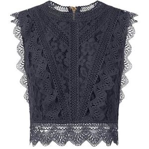 APART Fashion - Kanten Top - Nachtblauw - Voor Dames